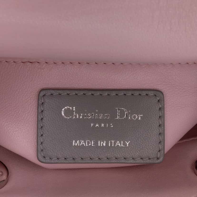 Dior Mini Tricolor Lambskin Cannage Lady Dior Pink Leather Good condition - Box View