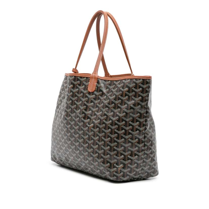 Goyard Goyardine Saint Louis PM Black Canvas Good condition - Back View