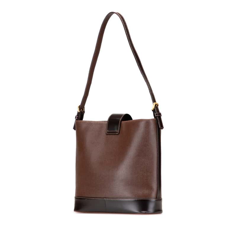 Burberry Leather Shoulder Bag Brown Leather Good condition - Back View