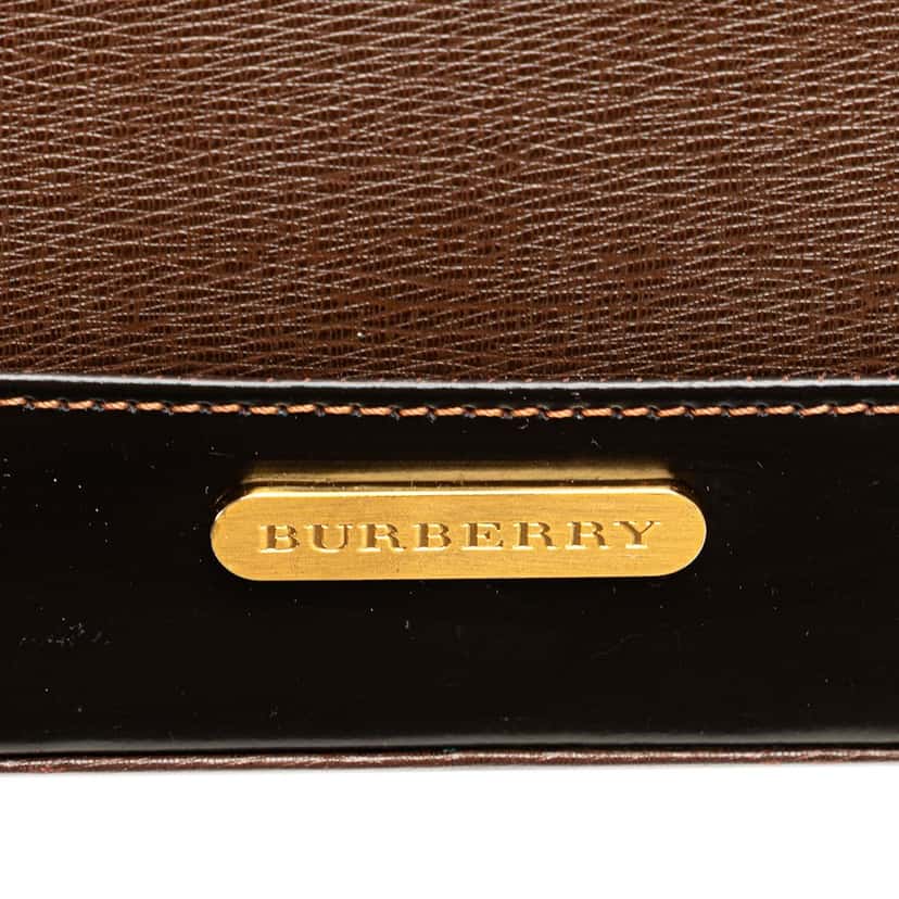 Burberry Leather Shoulder Bag Brown Leather Good condition - Box View