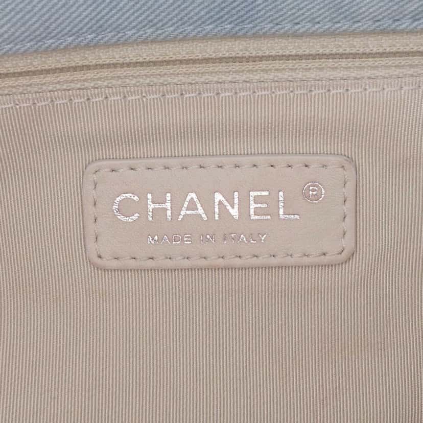 Chanel Jumbo Denim Canebiers Net Flap Blue Denim Good condition - Box View