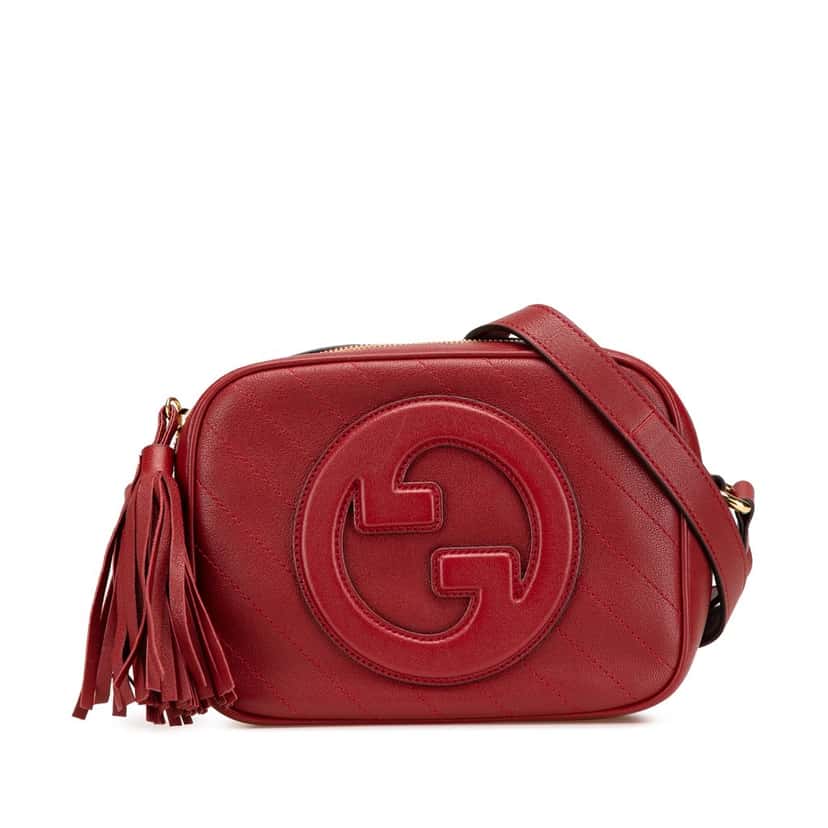 Gucci Small Leather Blondie Crossbody Red Leather Good condition - Front View