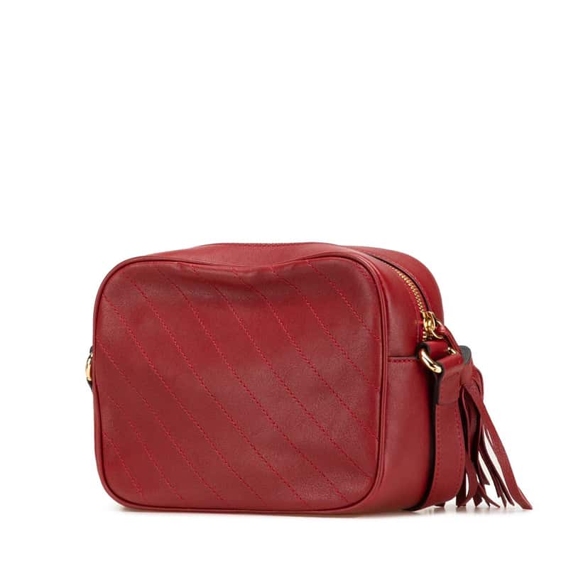Gucci Small Leather Blondie Crossbody Red Leather Good condition - Back View