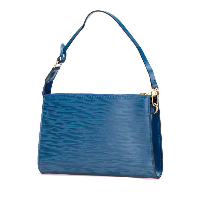 Louis Vuitton Epi Pochette Accessoires Blue Leather Good condition - Back View