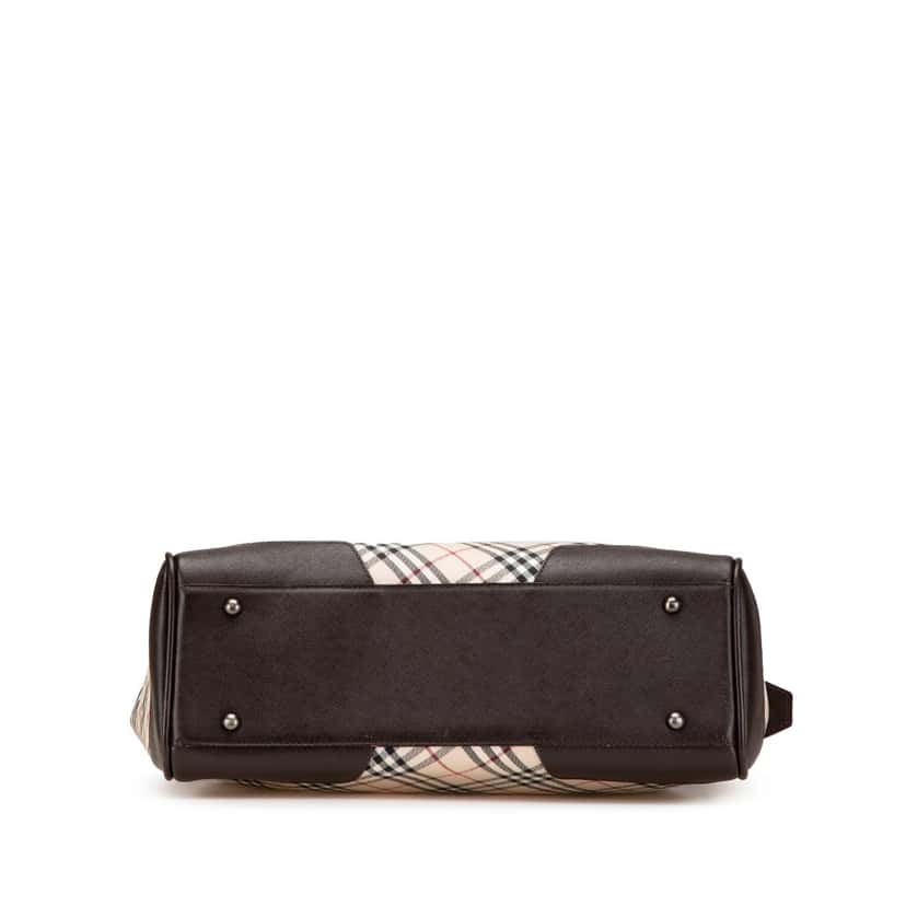 Burberry Nova Check Canvas Tote Brown Canvas Good condition - Inside View