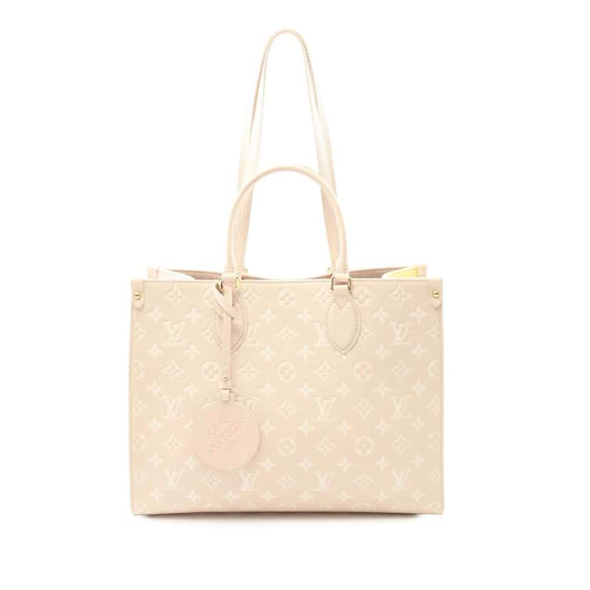 Louis Vuitton Monogram Empreinte Spring In The City Onthego MM Brown Leather Good condition - Front View