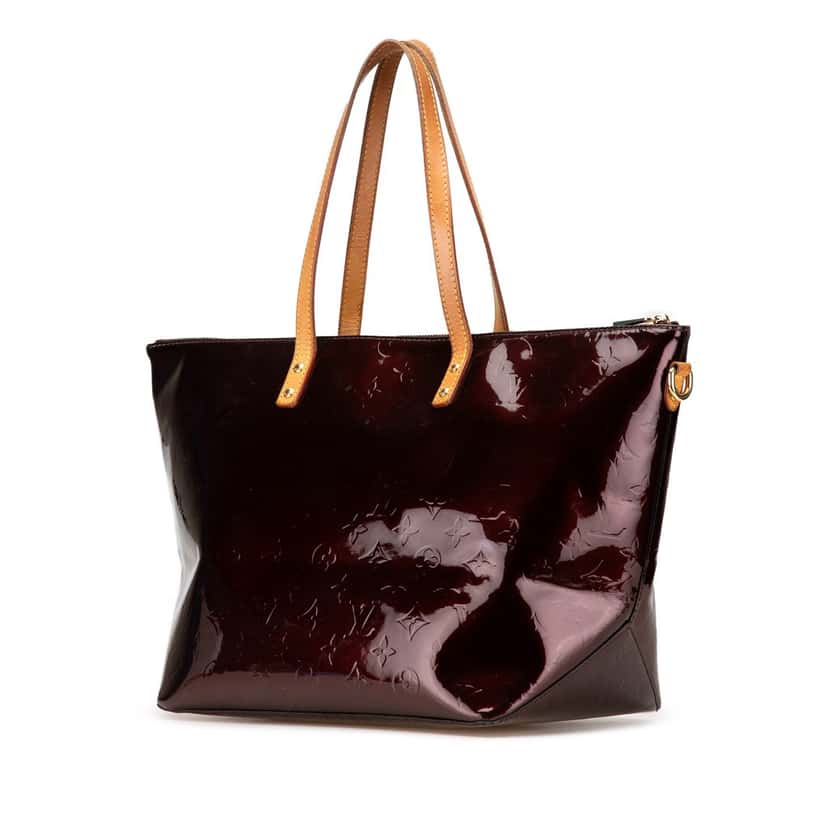 Louis Vuitton Monogram Vernis Bellevue GM Purple Leather Good condition - Back View