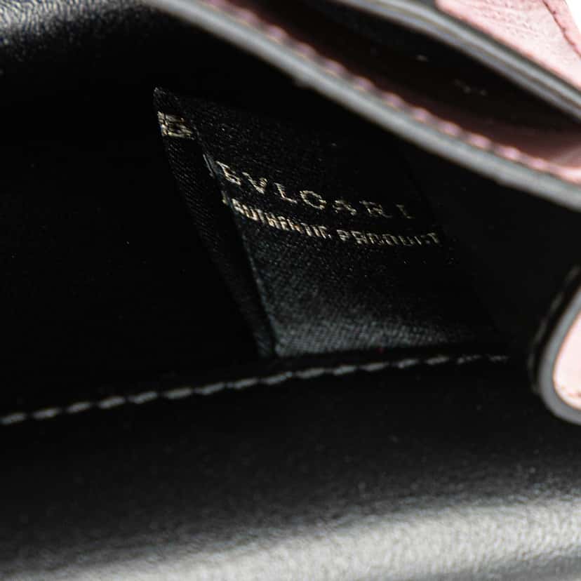 Bvlgari Patent Serpenti Forever Pouch Pink Leather Good condition - Box View