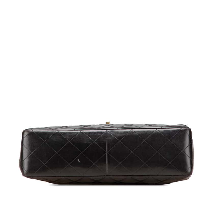 Chanel Jumbo Classic Lambskin Single Flap Black Leather Good condition - Inside View