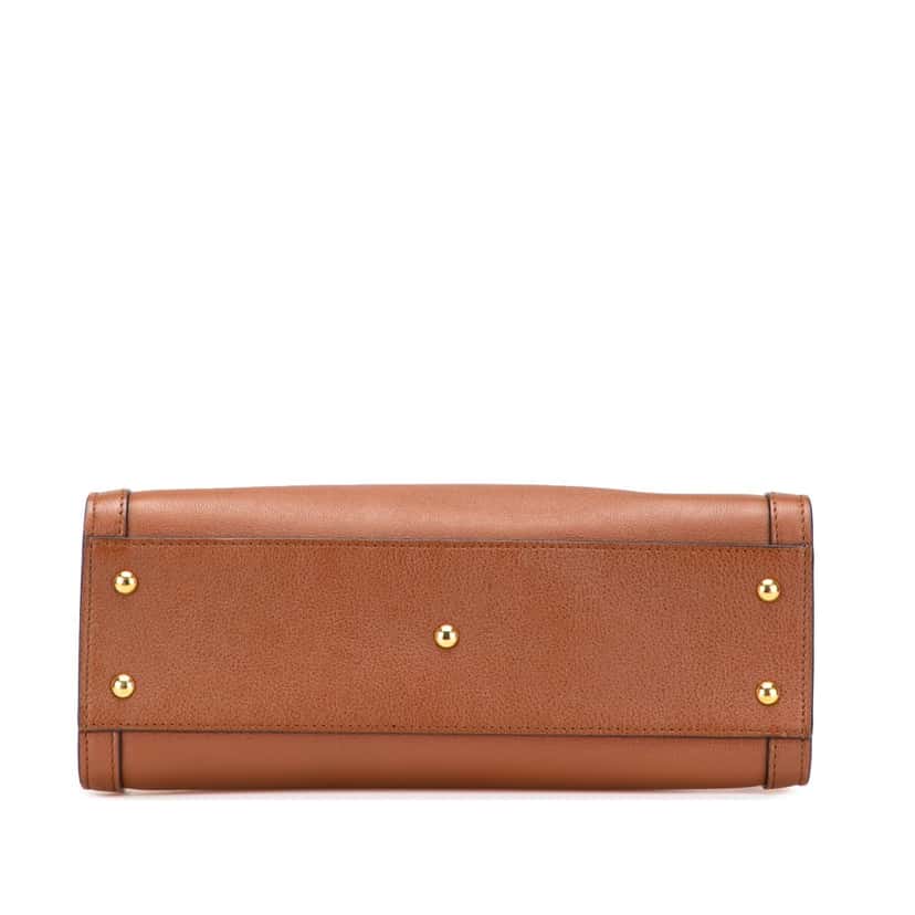 Gucci Small Leather Bamboo Diana Satchel Brown Leather Good condition - Inside View