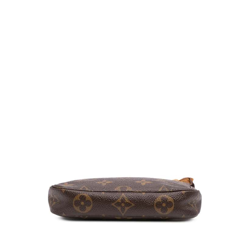 Louis Vuitton Monogram Mini Pochette Accessoires Brown Canvas Good condition - Inside View