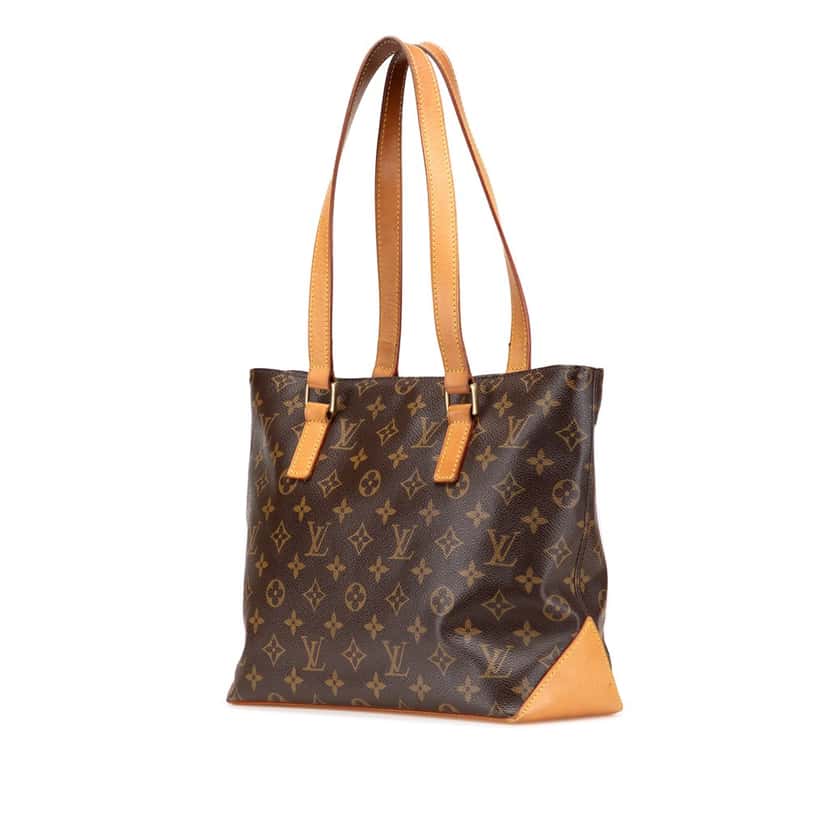 Louis Vuitton Monogram Cabas Piano Brown Canvas Good condition - Back View