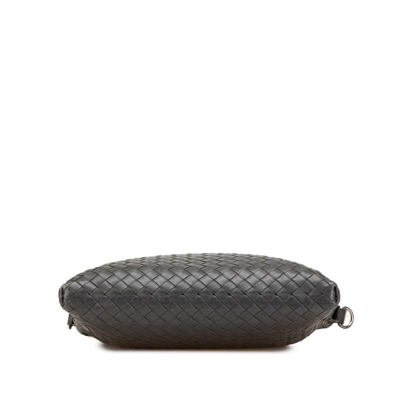Bottega Veneta Nappa Intrecciato VN Crossbody Grey Leather Good condition - Inside View
