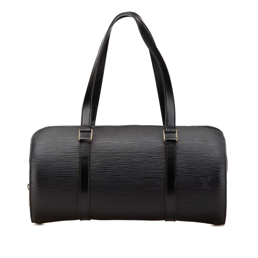 Louis Vuitton Epi Soufflot Black Leather Good condition - Front View