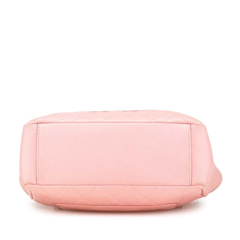 Chanel Caviar Petite Shopping Tote Pink Leather Good condition - Inside View