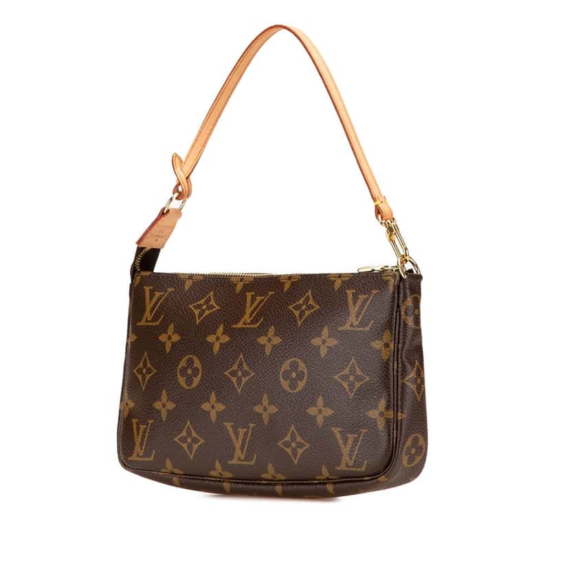 Louis Vuitton Monogram Pochette Accessoires Brown Canvas Good condition - Back View