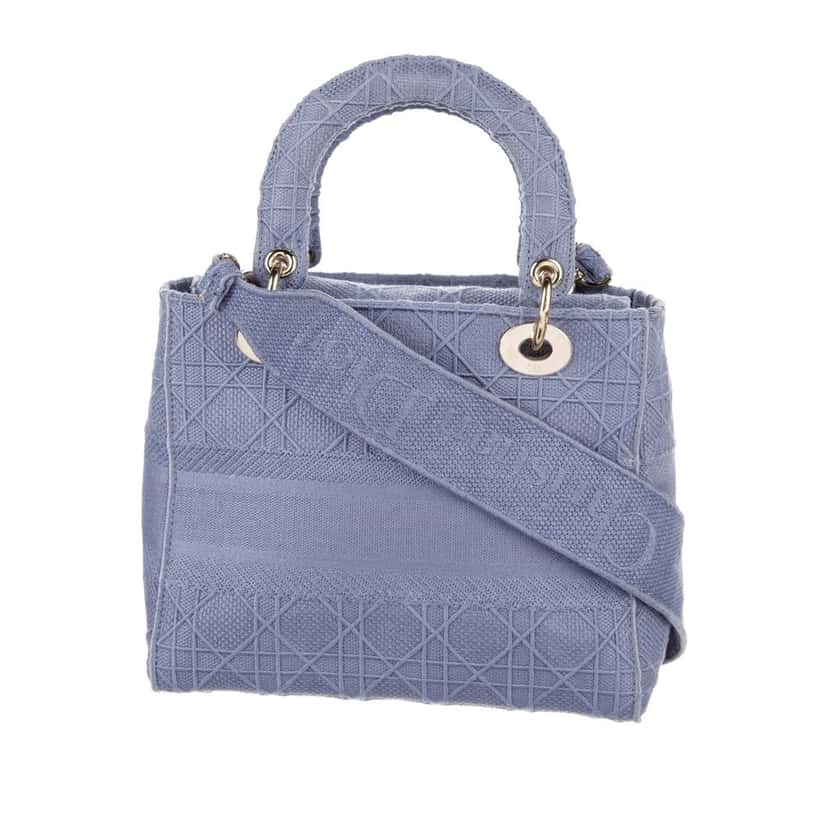 Dior Medium Lady D-Lite Purple Cotton Very good condition - Inside View