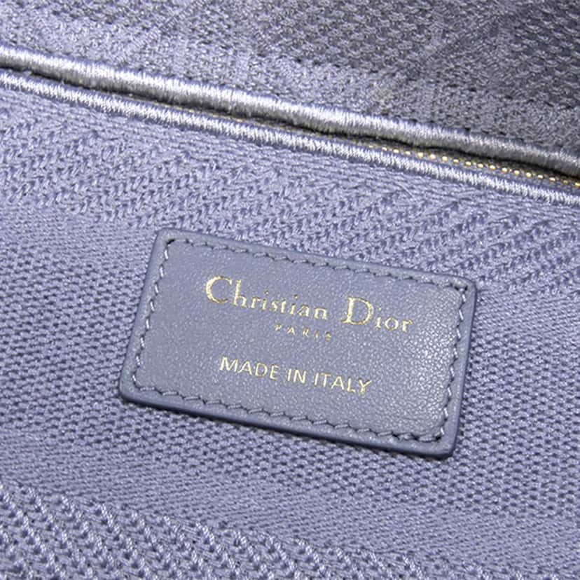 Dior Medium Lady D-Lite Purple Cotton Very good condition - Model View