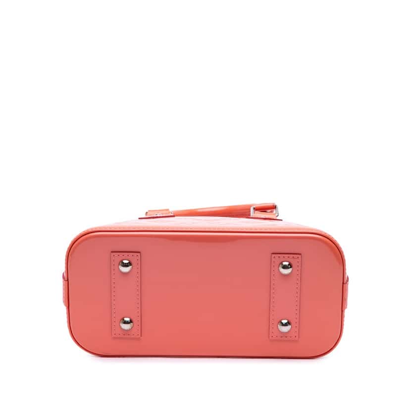 Louis Vuitton Monogram Vernis Alma BB Orange Leather Good condition - Inside View
