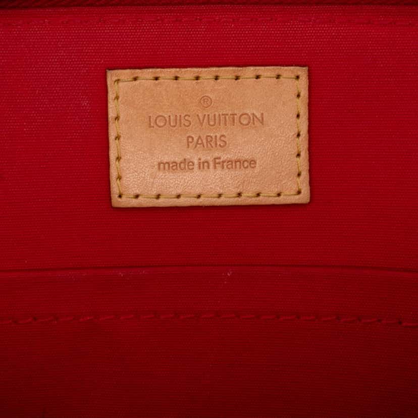 Louis Vuitton Monogram Vernis Alma BB Red Leather Good condition - Box View
