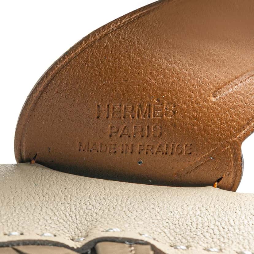 Hermès Milo Lambskin and Swift GriGri Rodeo Pegase Bag Charm PM Brown Leather Good condition - Inside View