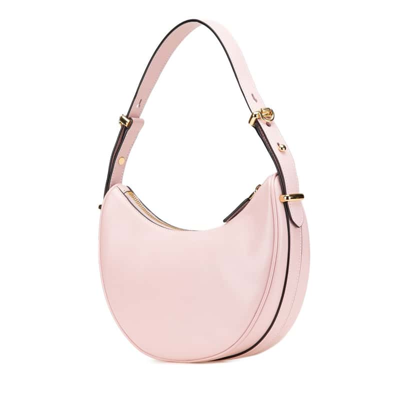 Prada Small Calfskin Arque Satchel Pink Leather Good condition - Back View