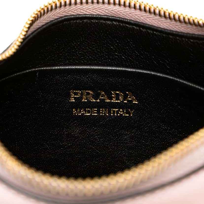 Prada Small Calfskin Arque Satchel Pink Leather Good condition - Box View