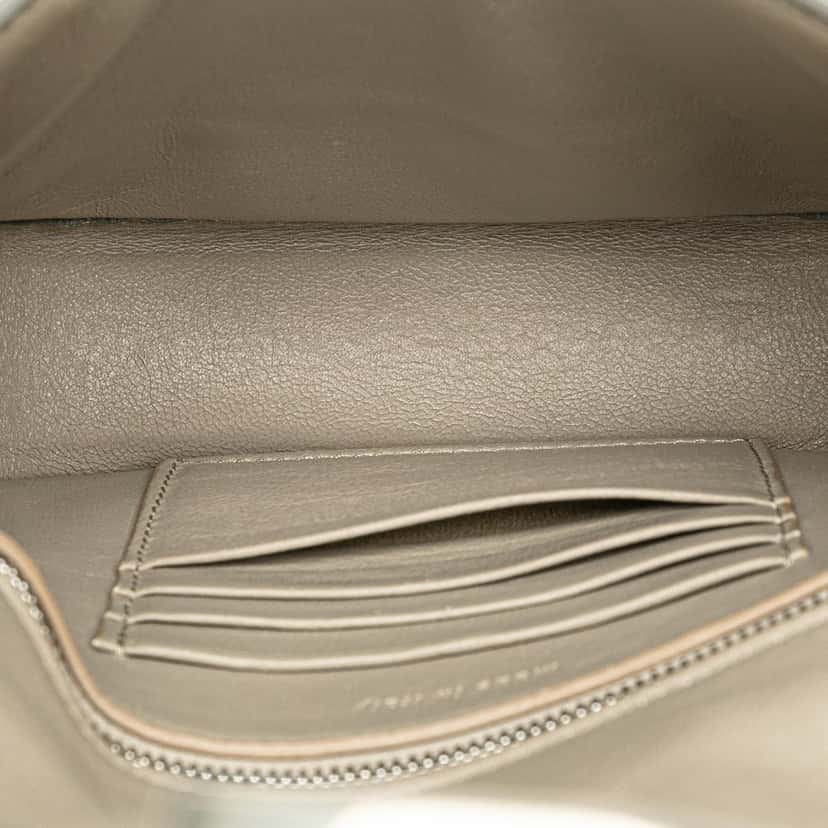 Celine Small Bicolor Leather Trotteur Crossbody Brown Leather Good condition - Model View