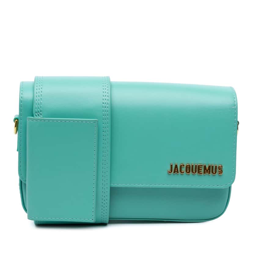 Jacquemus Calfskin Le Carinu Blue Leather Good condition - Front View
