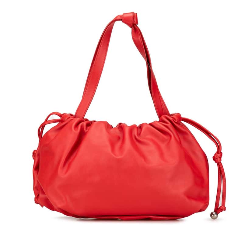 Bottega Veneta Medium Nappa The Bulb Red Leather Good condition - Front View