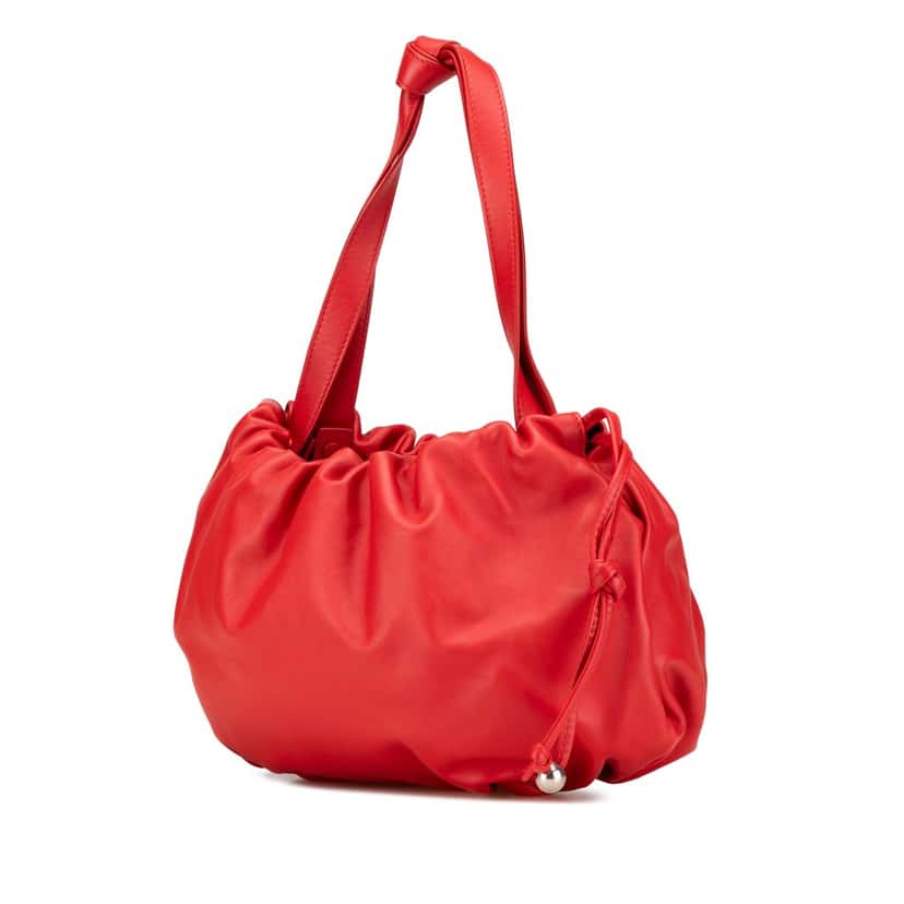 Bottega Veneta Medium Nappa The Bulb Red Leather Good condition - Back View