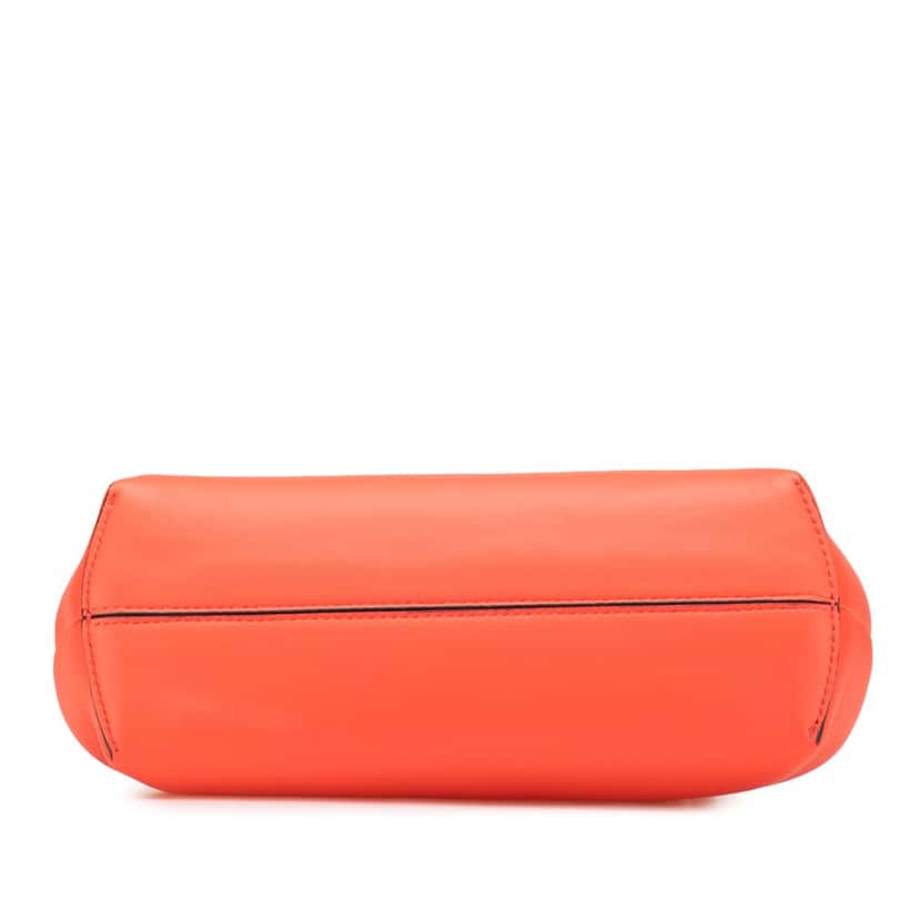 Fendi Small Nappa Fendi First Crossbody Orange Leather Good condition - Inside View