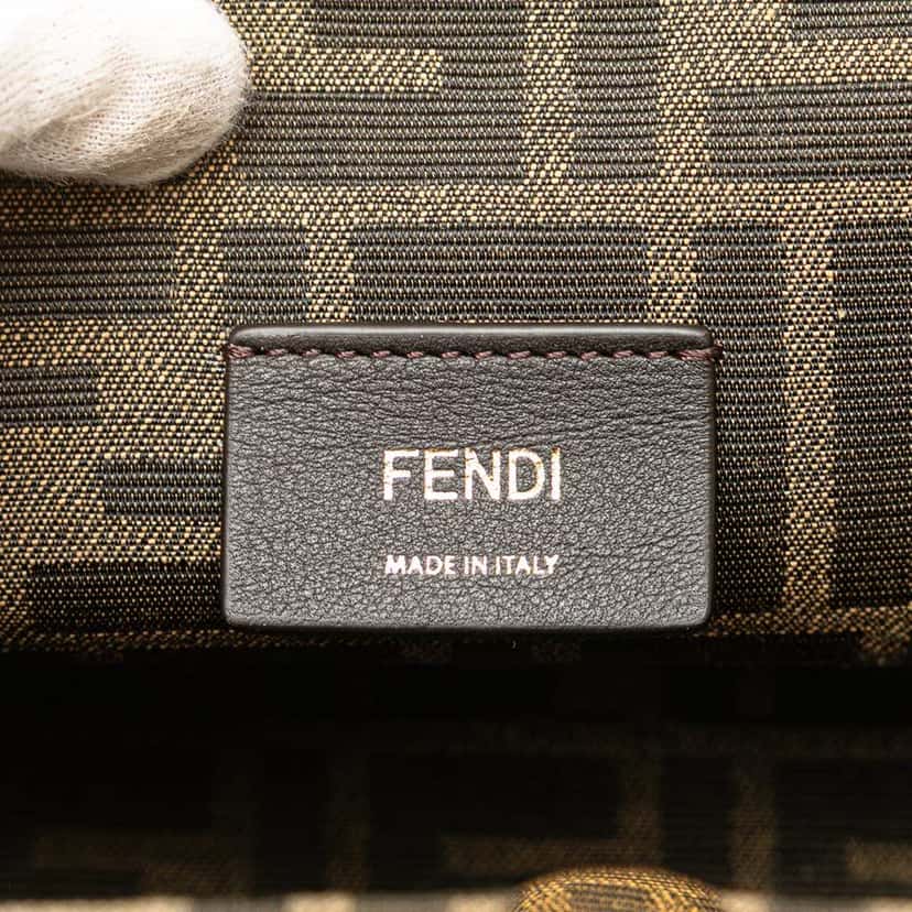 Fendi Small Nappa Fendi First Crossbody Orange Leather Good condition - Box View