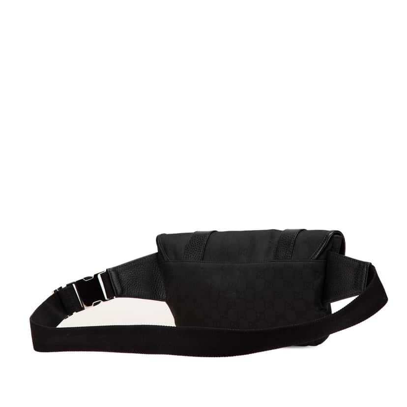 Gucci GG Canvas Belt Bag Black Canvas Good condition - Back View