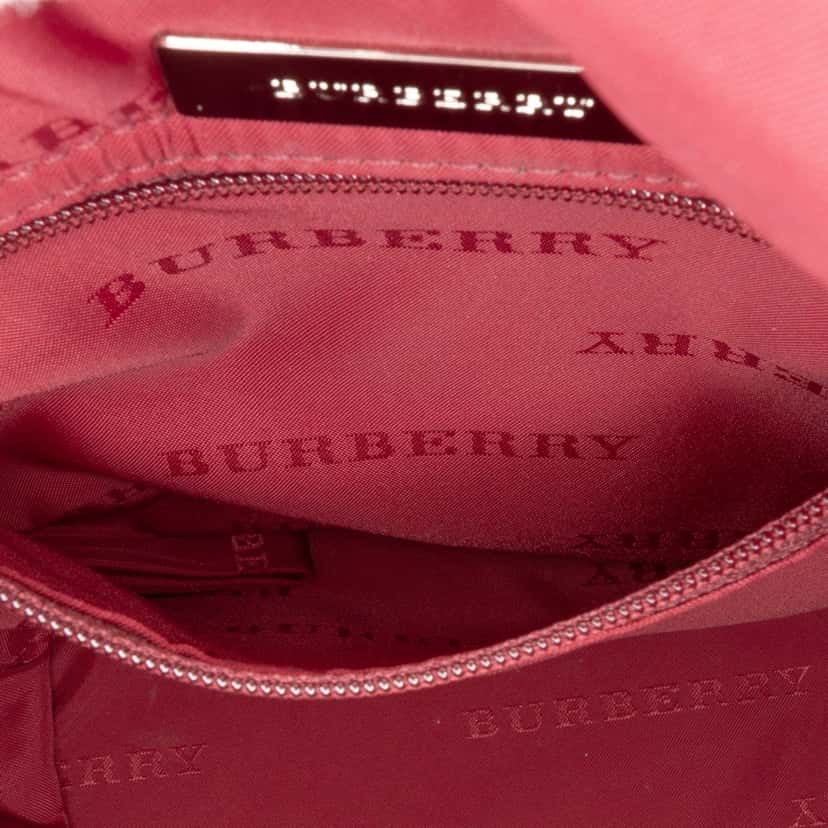 Burberry Velvet Trimmed House Check Canvas Bucket Bag Brown Canvas Good condition - Box View