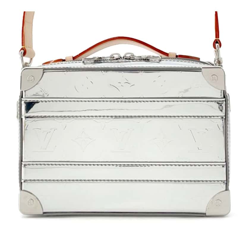 Louis Vuitton Monogram Miroir Soft Trunk Handle Bag Silver Good condition - Front View