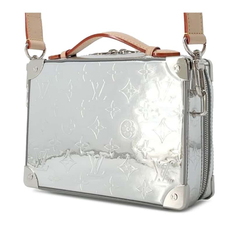 Louis Vuitton Monogram Miroir Soft Trunk Handle Bag Silver Good condition - Back View