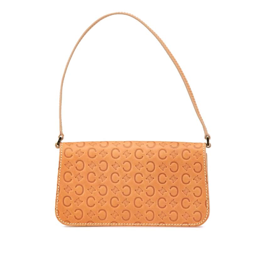 Celine C Macadam Leather Pochette Brown Leather Good condition - Front View
