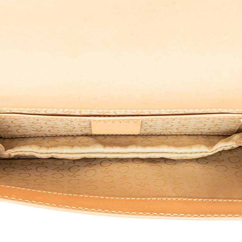 Celine C Macadam Leather Pochette Brown Leather Good condition - Model View