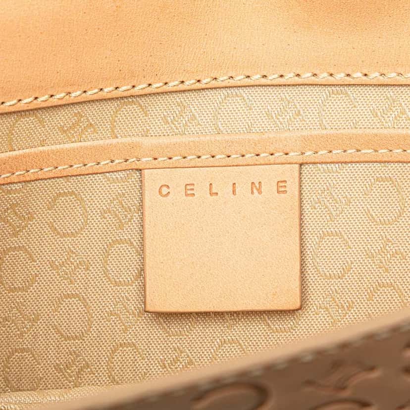 Celine C Macadam Leather Pochette Brown Leather Good condition - Box View