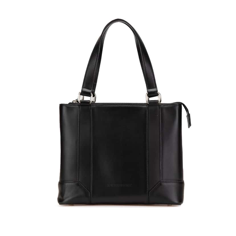 Burberry Leather Handbag Black Leather Good condition - Front View