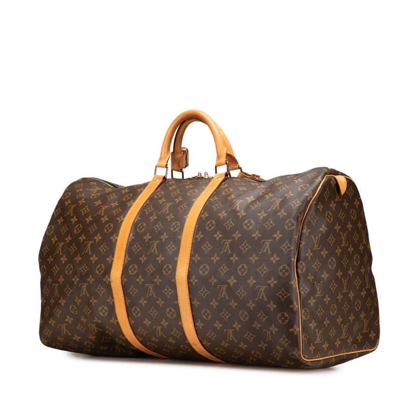 Louis Vuitton Monogram Keepall 60 Brown Canvas Good condition - Back View