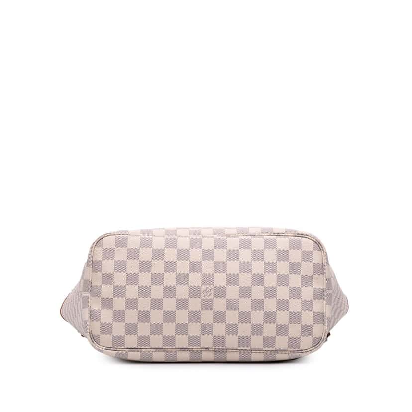 Louis Vuitton Damier Azur Neverfull MM White Canvas Good condition - Inside View