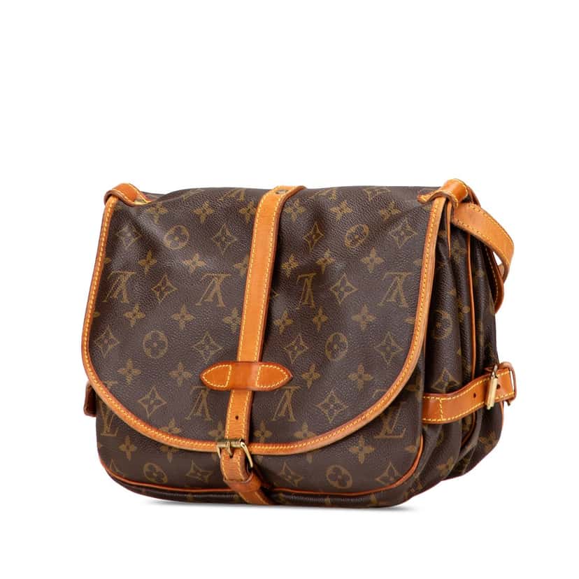 Louis Vuitton Monogram Saumur 30 Brown Canvas Good condition - Back View