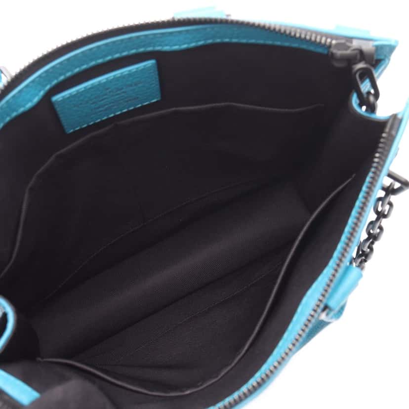 Louis Vuitton Monogram Taurillon Sac Plat Blue Leather Good condition - Inside View