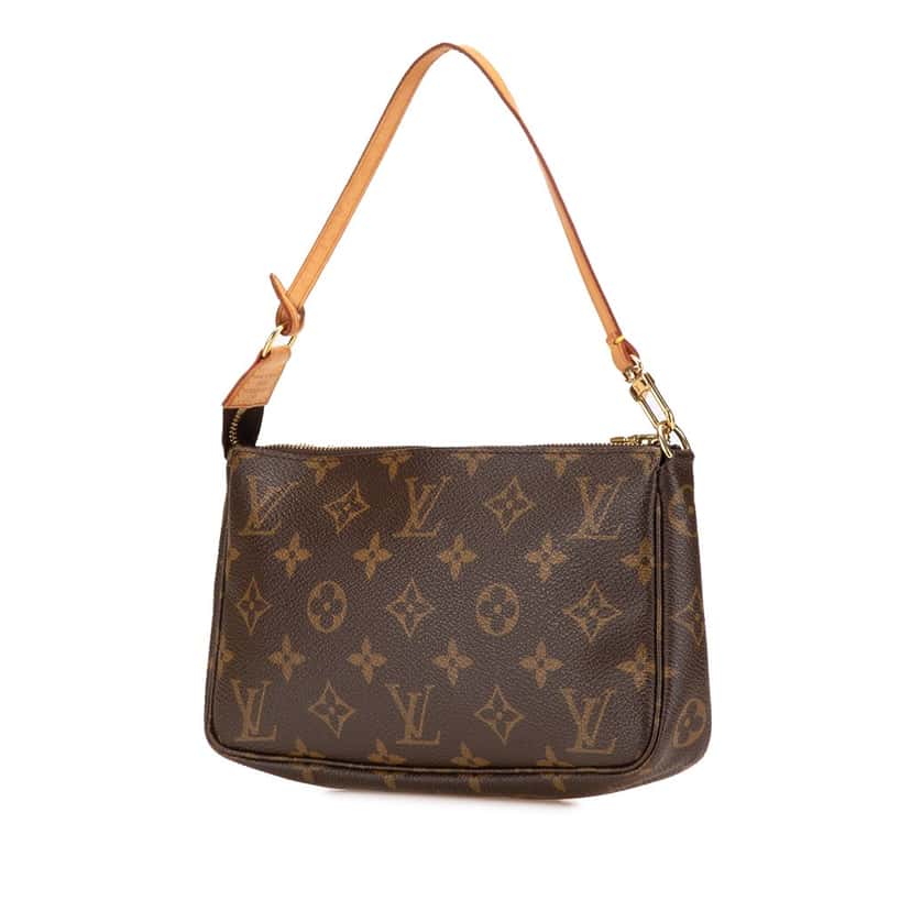 Louis Vuitton Monogram Pochette Accessoires Brown Canvas Good condition - Back View