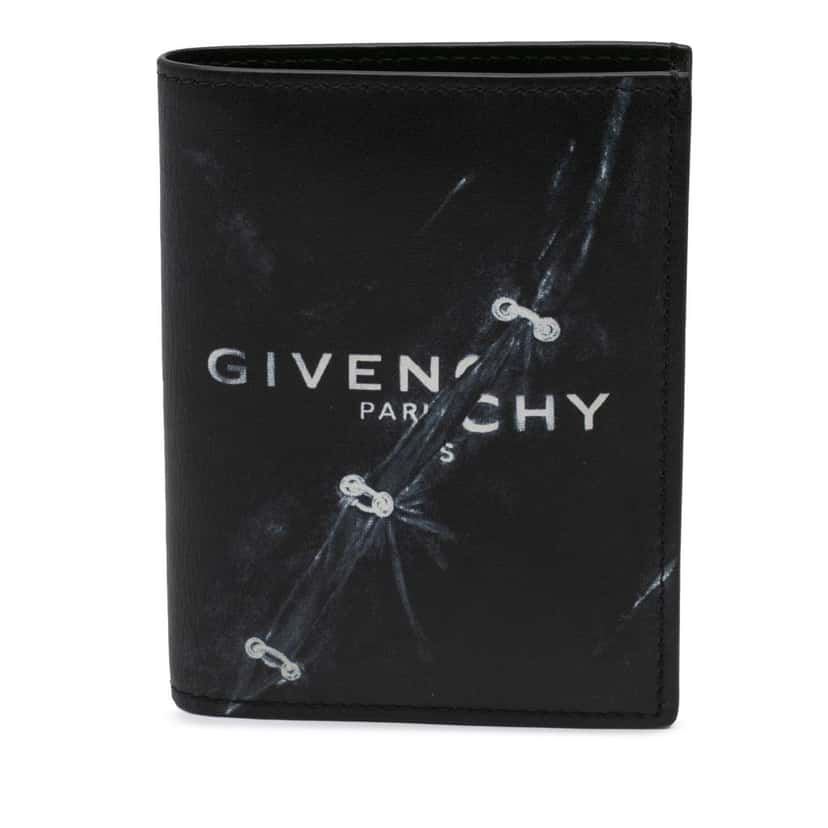 Givenchy Leather Card Holder Black Leather Good condition - Front View