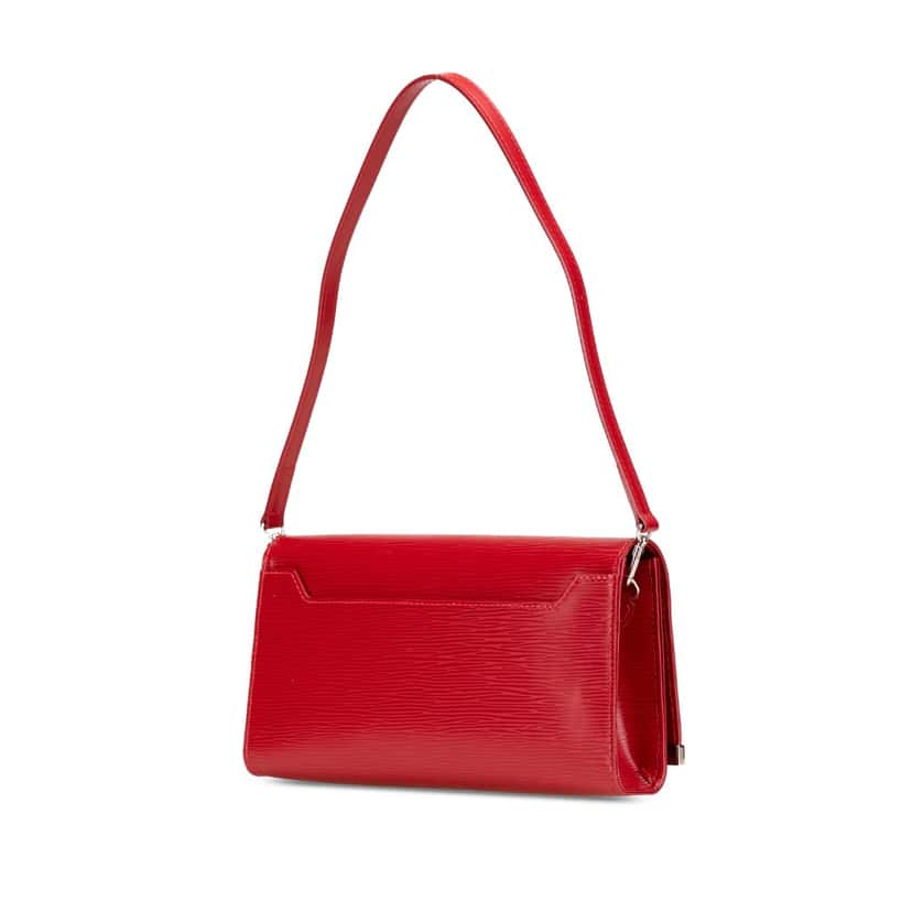 Louis Vuitton Epi Sevigne Clutch Red Leather Good condition - Back View