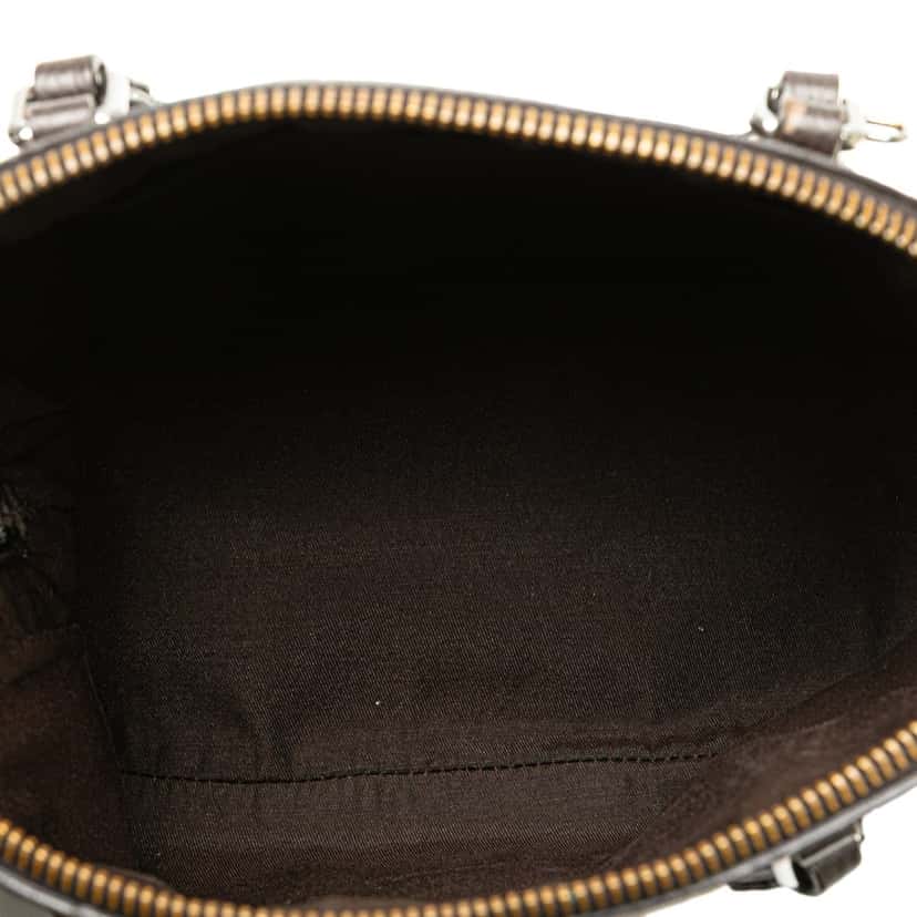 Gucci Mini Leather Web Dome Satchel Brown Leather Good condition - Model View