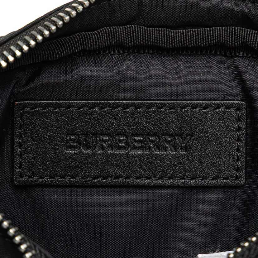 Burberry Nylon Logo Cannon Belt Bag Black Good condition - Box View